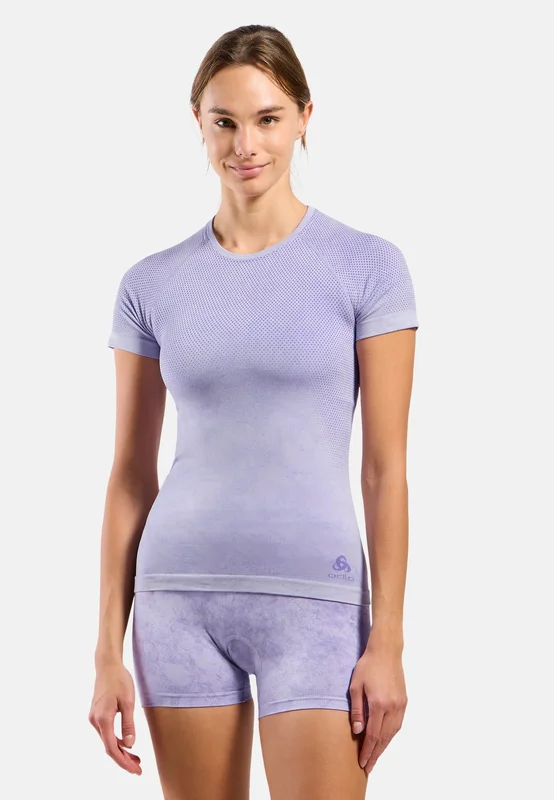 Odlo Performance Light rain-dye kortermet Superundertøy for dame, L, lilla