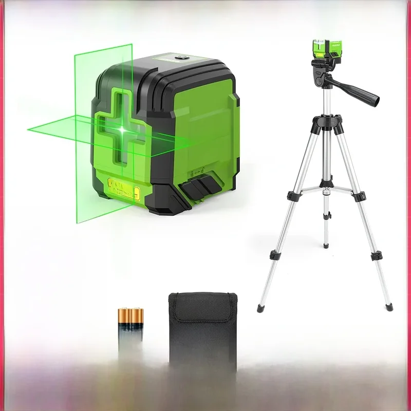 AliExpress - Huepar 2-Linien-Laser-Wasserwaage mit Stativ, 98 Fuß, selbstnivellierender horizontaler und vertikaler grüner Kreuzlinienlaser mit 