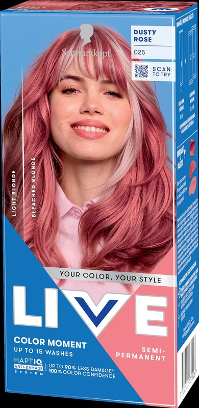 Schwarzkopf LIVE Color Moment 25 Dusty Rose (W) 025 Dusty Rose, Hår, Hårfarve, Toningsfarve
