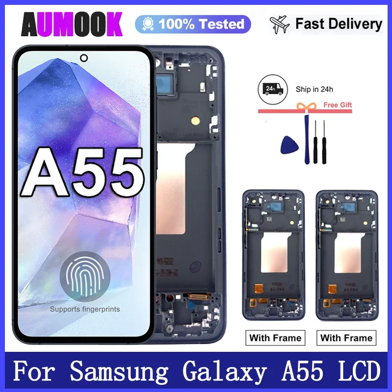 AliExpress - 6,6 Zoll neues AMOLED-Display für Samsung Galaxy A55 LCD-Display Touchscreen-Digitizer-Einheit für Samsung A55 5G Display-Ersatz