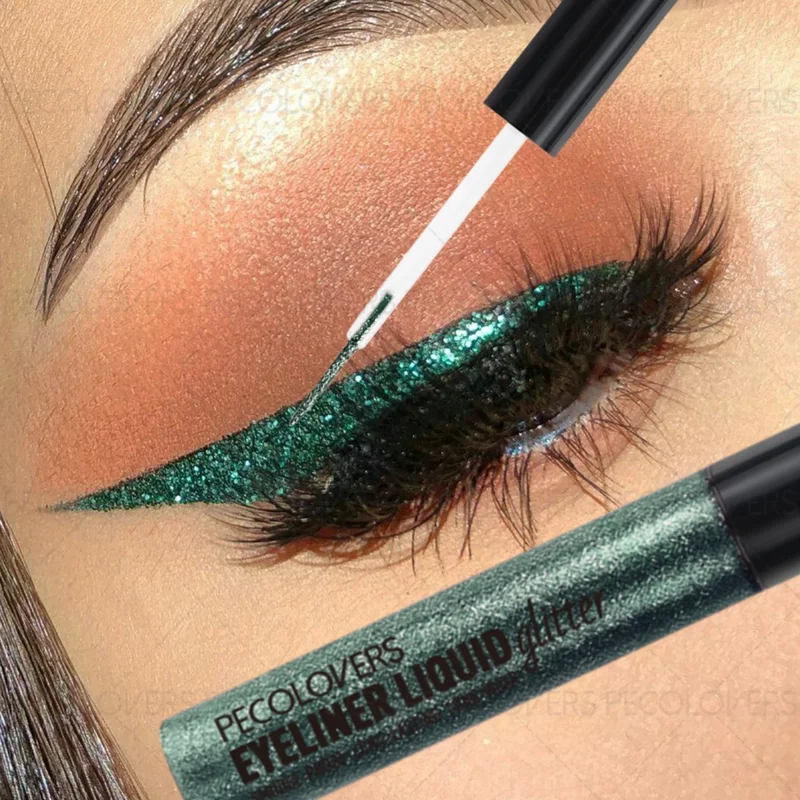 AliExpress - 1PC langdurige parelachtige dunne glitter oogschaduw en eyeliner - glitter, dunne punt, waterdicht, geschikt voor Kerstmis, Halloween