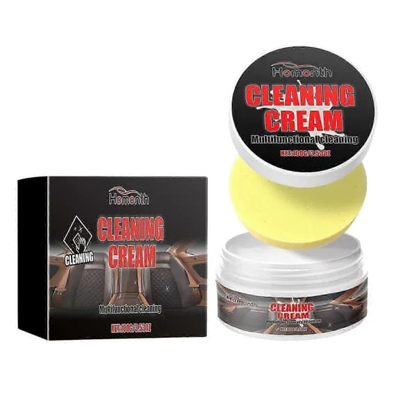Leather Cleaning Cream - Repairs Scratches, Adds Shine and Moisturizes for Sofas and Car Seats, 136g
