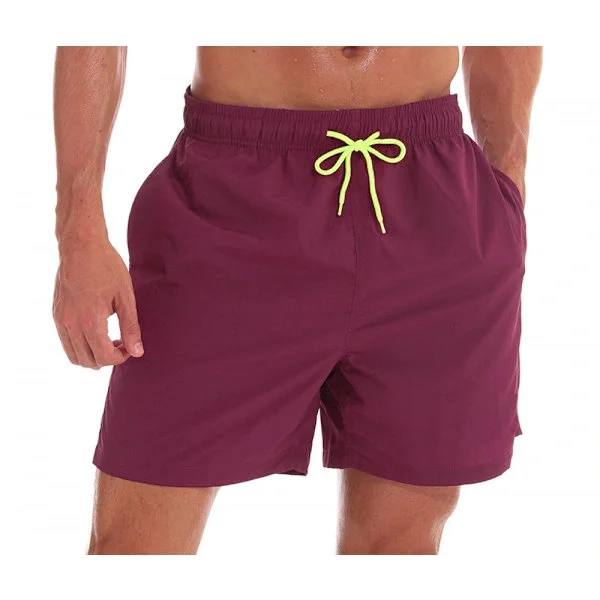 Wekity badbyxor för män Snabbtorkande strandshorts med fickor med dragkedja och mesh (YKC12)[co]