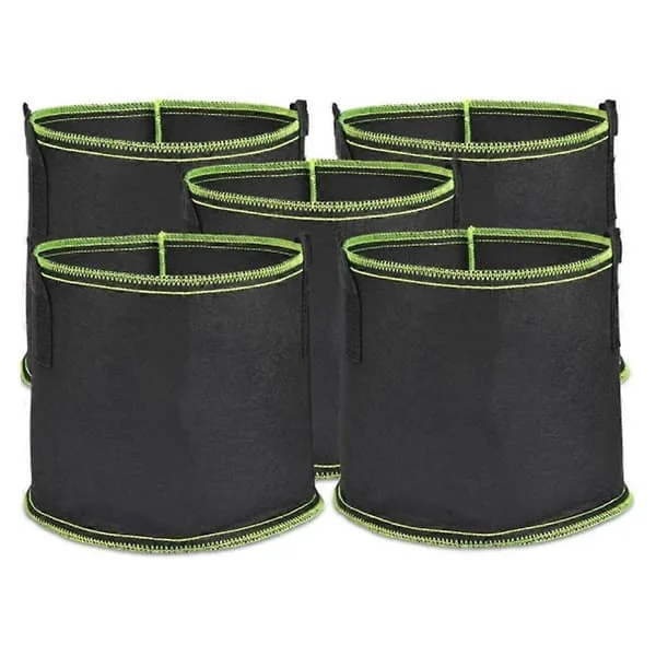 Fiberglas Tomatodlingssäck, Odlingssäck 5 Gallon 17,7L Återanvändbar Växtodlingssäck Potatissäck Odlingssäck Med Handtag[mo]
