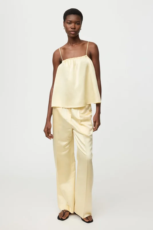 Soft Goat - Silk singlet - Silk sweater women - XS - Waxed Paper