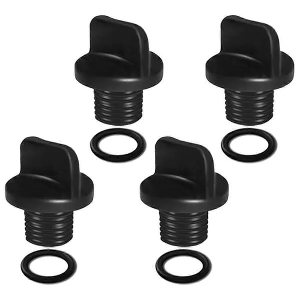 4st R0446000 Poolpump Dräneringsplugg med O-ring för Filter Series Pump, Booster Series Pump och Vattenreningssystem