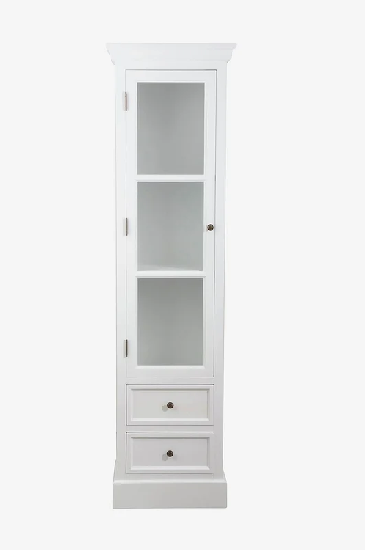 Nordic Furniture Group - Vitriini Bristol, 1 ovi - Valkoinen - Kaapit - - Homeroom