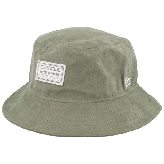 New Era - Motor Grønn bucket Hatt - Red Bull F1 24 Suede Tapered New Olive Bucket @ Hatstore