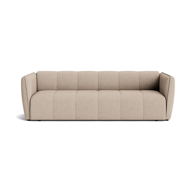 Calma 3-Sitzer-Schlafsofa, stauraum, Loop Beige, einfarbig, modernes Design, bequemes Bettsofa mit Schlaffunktion, Gästebett-Option, 70cm