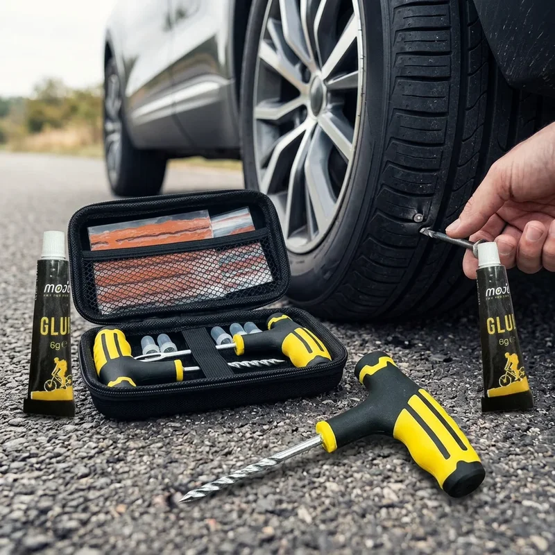 AliExpress - Tragbares Auto-Reifenreparatur-Set T-Griff-Werkzeuge Klebestreifen Universal für LKW Motorrad Wohnmobil Pannenhilfe