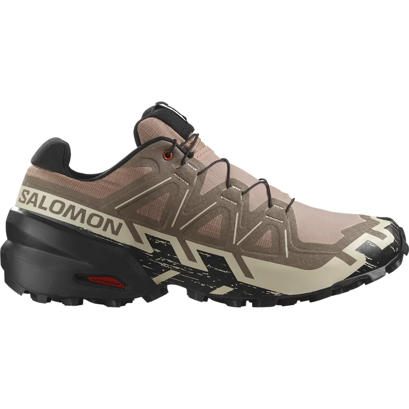 Salomon - Trail Running Shoes Speedcross 6 - Natural / Black - 40