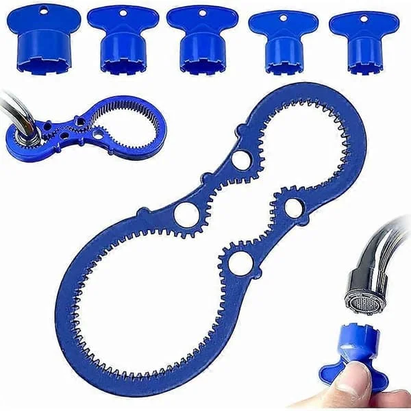 Faucet Aerator Key Tool 6 Pieces Faucet Aerator Wrench Faucet Aerator Key Cover Aerator For Bathroom Or Kitchen Faucet M16.5 M18.5 M2