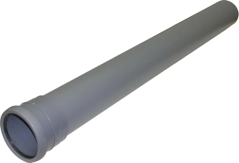 Pipelife 070067 Avløpsrør med 1 muffe 110 x 3000 mm, Innendørsavløp