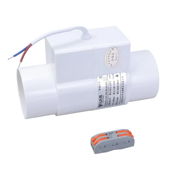 50mm 12W Udsugningsventilator Hjem Inline Rørkanalventilator Badeværelse Udsuger Ventilation