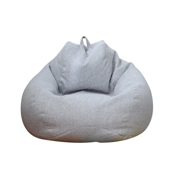 Inomhus Utomhus Vuxna Sittpuff Spelstol Extra Stor Sittpuff Överdrag Ljusgrå L
