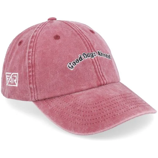 Fair - Good Days Ahead Red Dad Cap Unconstructed Red Cap - @ Hatstore