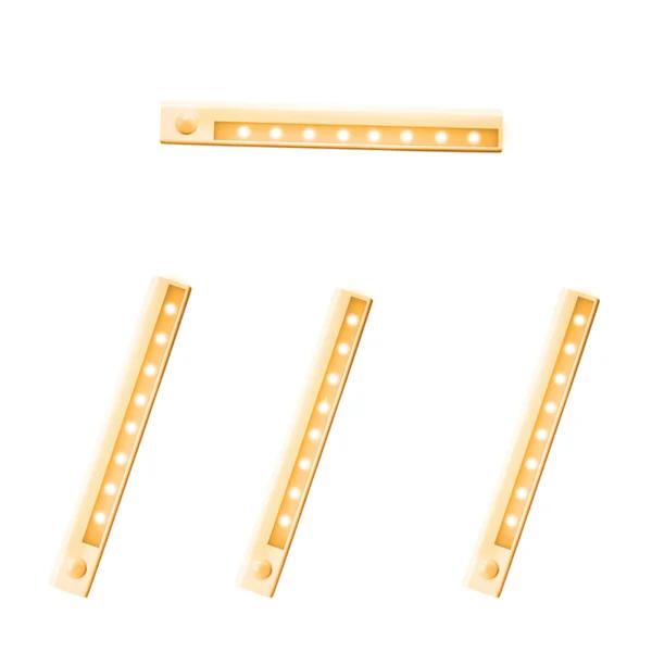 LED light strip with motion sensor, 23.6 CM Under Cabinet Kitchen Lighting Warm White 4-pack
