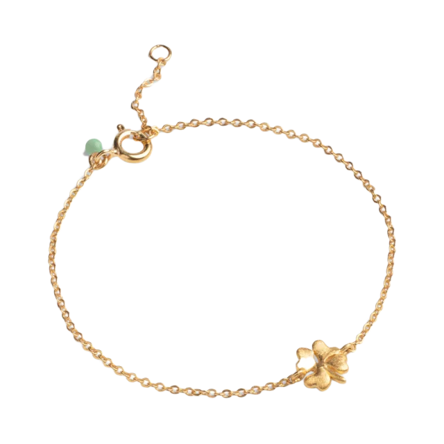 ENAMEL Copenhagen Armband, Organic Clover Armband Dam Guld ONESIZE