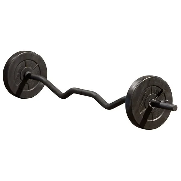 Iron Gym säädettävä curl bar set 23kg / curl bar painoilla / barbell set kotiharjoitteluun