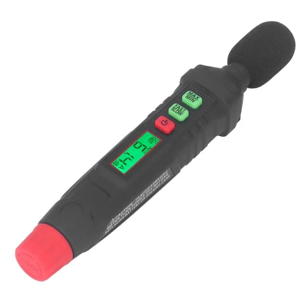 Äänitasomittari desibelimittari melunhavaitsemiseen, minikannettava 30dB~130dB taustavalaistulla näytöllä HT64