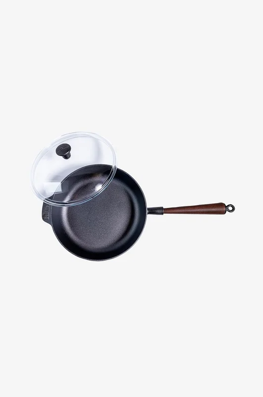 Carl Victor - Valurautainen haudutuspannu lasikannella, halkaisija 25 cm - Musta - Paistinpannut & grillpannut - - Homeroom