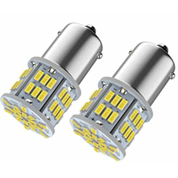 1156 Ba15s P21w LED-pærer Superklart Hvidt 6000K - Til Bil RV DRL Kørelys/Baklys/Bagtågelys/Båd