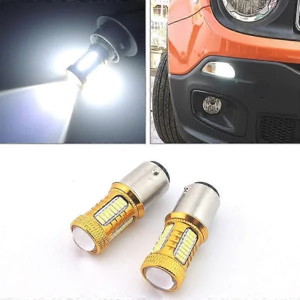 2 kpl Xenon Valkoiset LED-lamput Päiväajovalot DRL Sopii Jeep Renegade 2015 12V 6000K