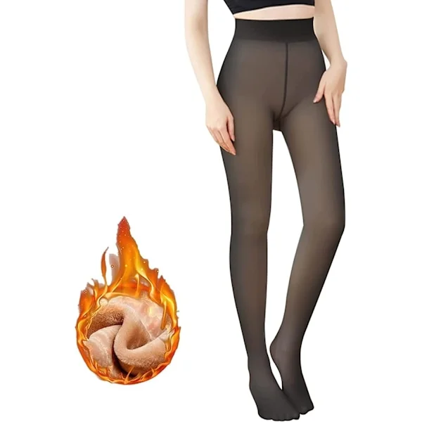 Dam Vintertights Fake Fleece Tights Opaque Fleece Fodrade -