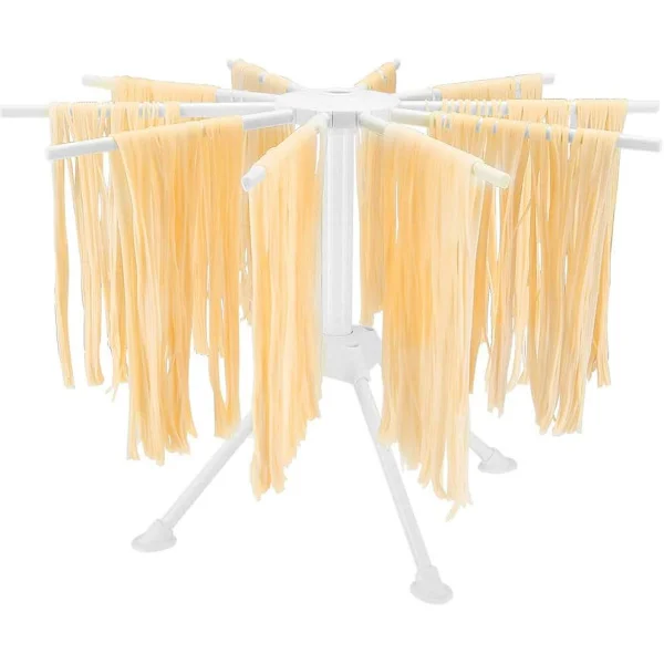 Pasta Dryer with 10 Arms, Foldable and Sturdy