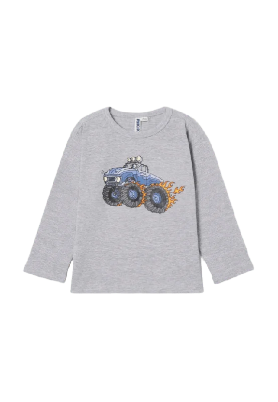 RIKIKI Långärmad t-shirt VENICE T-shirts & toppar Grå 98/104