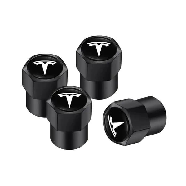 4 stk. Alloy Bil Ventilhætte Hjulventiler Støvdæksel Dæk Tilbehør Til Tesla Model 3 Model S Model X Model Y Cybertruck Roadster
