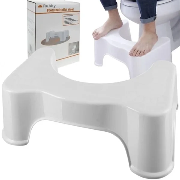 WC-jakkara ummetuksen lievitykseen - Squatty Potty, valkoinen, ergonominen muotoilu