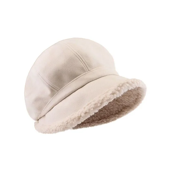 Women's Winter Hats Suede Bucket Hat Warm Thick Windproof Beanie