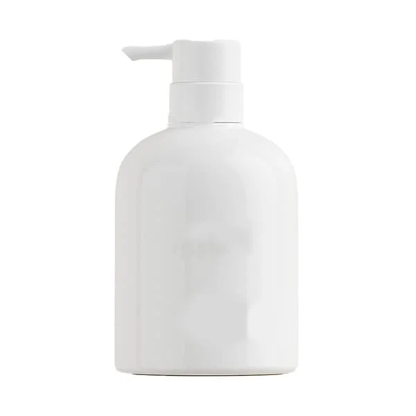 Shampoo Dispenser Flaske Plast 500ml Stor Kapacitet Boligindretning med Pumpe til Badeværelse Hvid