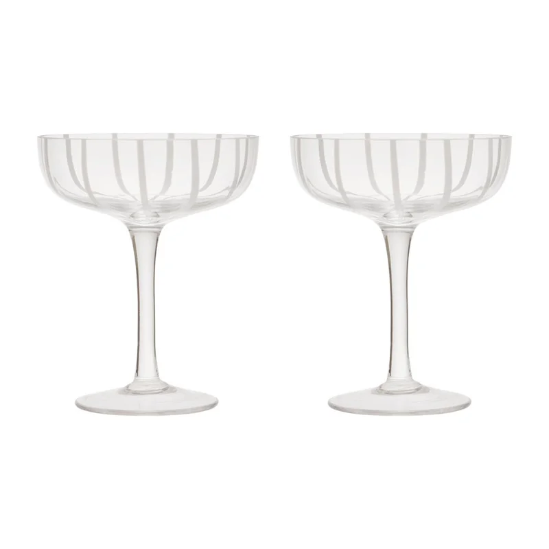 Oyoy living design Mizu coupeglas, klar, pakke med 2 - Clear | KitchenOne