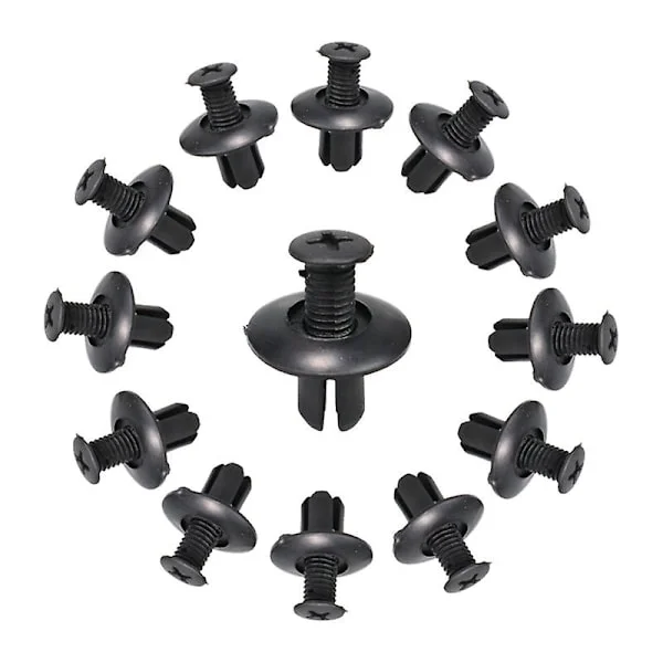 200 stk universelle bilstøtfanger-skjermfeste 8 mm hullplastnagler festeklips for Nissan Toyota Focus Kia