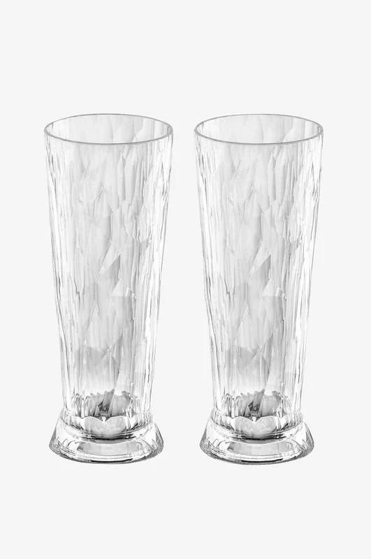 Koziol - Ølglas 2-pak Club No. 11500 ml - Transparent - Ølglas - Fra Homeroom