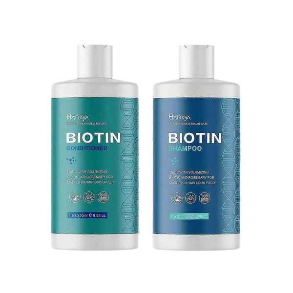 【HT】Volumgivende Biotin og Rosmarin Sjampo Sett - Vegansk Rosmarin Biotin Sjampo med Nærende B-vitaminer Te
