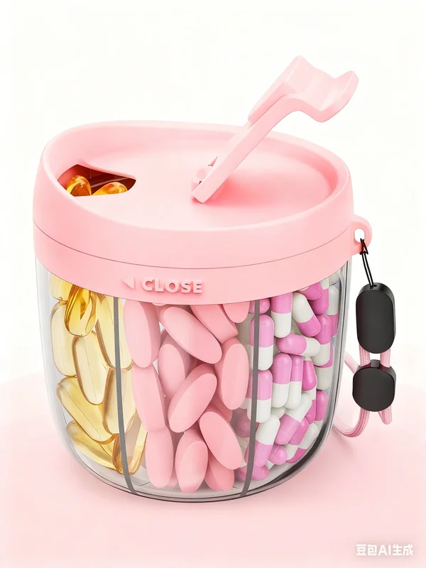AliExpress - Boîte de rangement Portable pour suppléments de vitamines à 7 compartiments, organisateur de capsules Energy Boost avec conception 