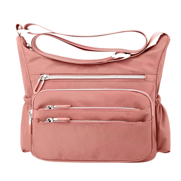 Women's Multi-Compartment Handbags, Casual Crossbody Bag, Women's Shoulder Bag Messenger Handbag For Daily Use Travel Pink