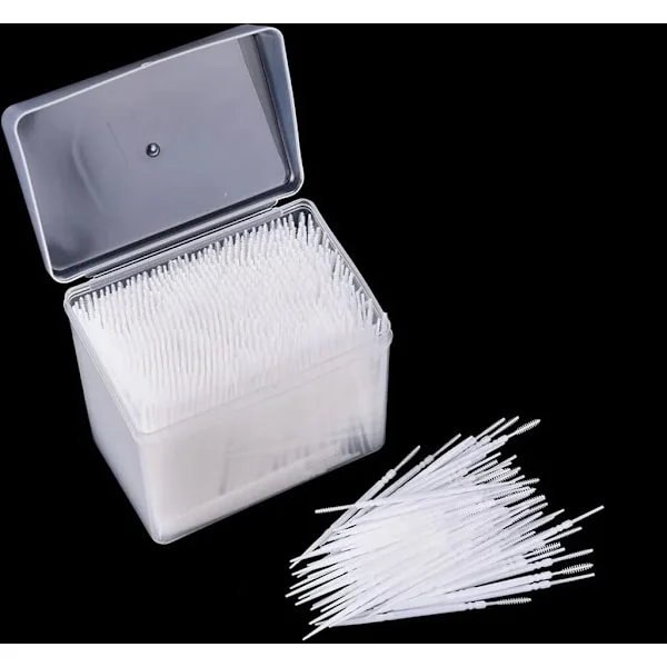 1100 st, Tandpetare, Plast, Tandstickor, Munhygien, 2-vägs, Interdentalborste, Sticka