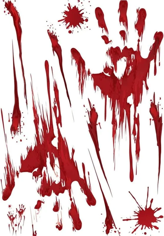 Bil klistremerke Halloween vindu blodige hender klistremerke universelt selvklebende bil klistremerke (stil 1)