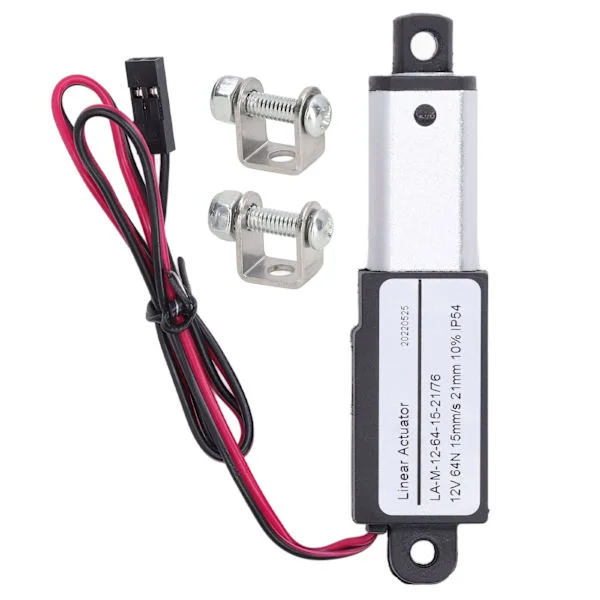 Electric Micro Linear Actuator Aluminum ABS DC Power Supply Mini Motion Actuator for Agricultural Machinery 12V 21mm 0.8in