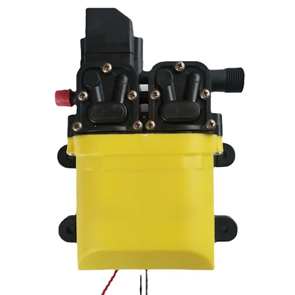 Tryckvattenpump, 12V 120W 8L Högtryck Vattenmembranpump, Automatisk Elektrisk Vattenpump med Kopparanslutning för Badrum, Trädgård, Husbil, Båt