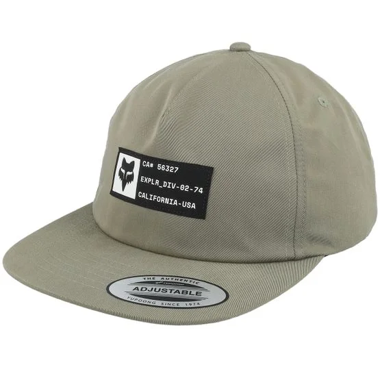 Fox - Beige snapback Lippis - Vision Hat Khaki Strapback @ Hatstore