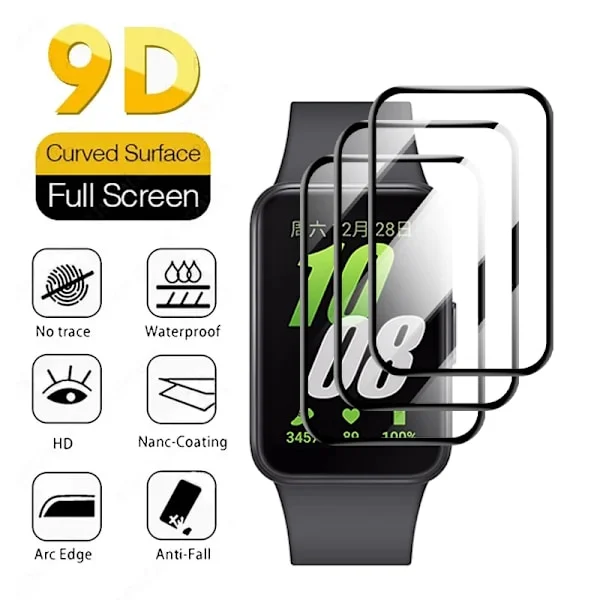 Mjukt Glas för Galaxy Fit 3 Skärmskydd Skyddsfilm för Samsung Galaxy Fit 3, ej Glas