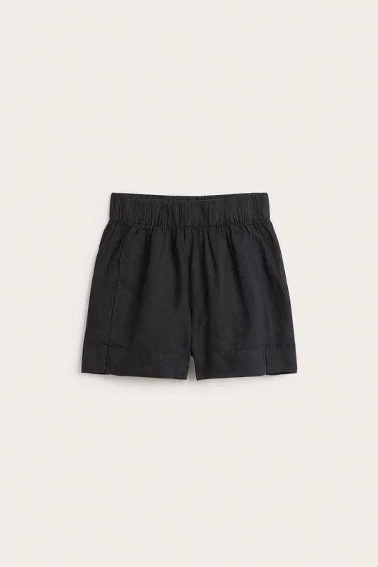 Kappahl | Linneshorts Svart L | Dam