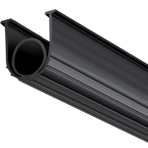 Bottenlister för garageportar, U-form + O-ring väderlister för garageportar