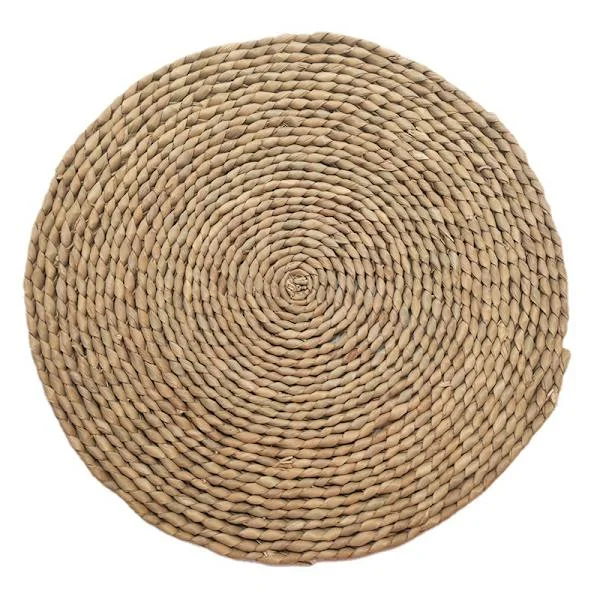 20 cm Pyöreät Käsin Kudotut Ruohomatot (3 kpl), Olkiset Pöytätabletit, Laadukkaat Kudotut Pöytätabletit, Tri