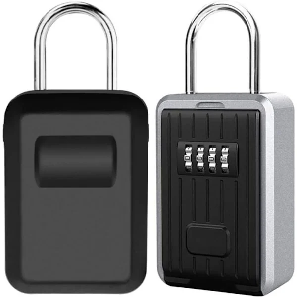 Secure Wall Mounted Key Box with 4-Digit Combination Lock, Extra Large Outdoor Key Safe